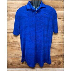 Nike Mens Dri-Fit Standard Fit Polo Medium Royal Blue